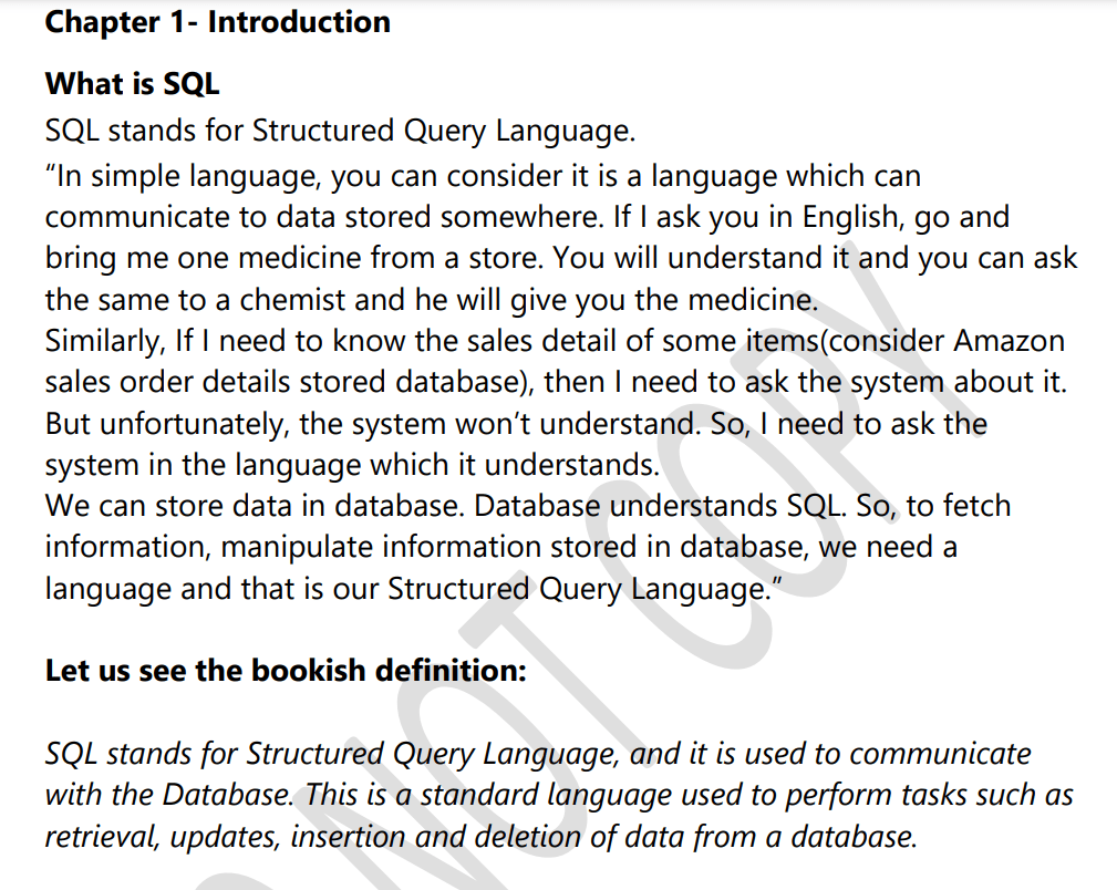 Hand Written Notes Of SQL, MySql, Sql! Career Switch Help