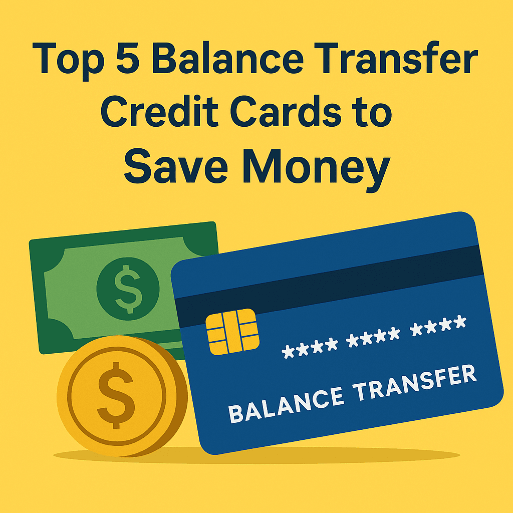 Top 5 Balance Transfer Credit Cards to Save Money in the USA